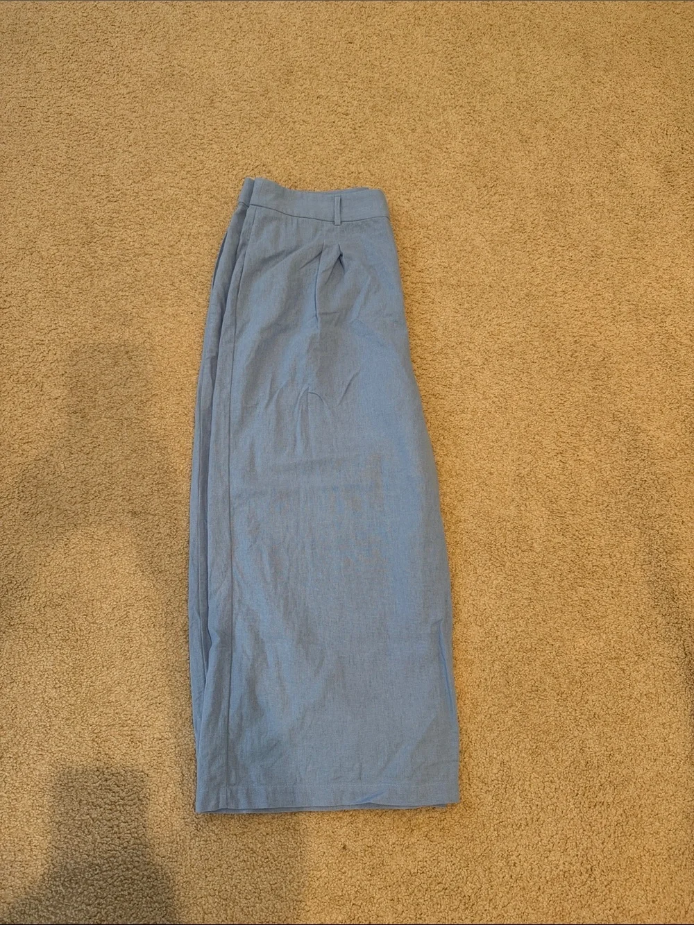 Express Light Blue Women's Linen Pants